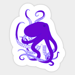 Purple Octopus Sticker